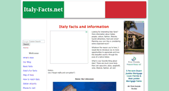 Desktop Screenshot of italy-facts.net