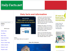 Tablet Screenshot of italy-facts.net